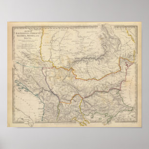Ancient Makedonien, Thracia, Illyria Poster