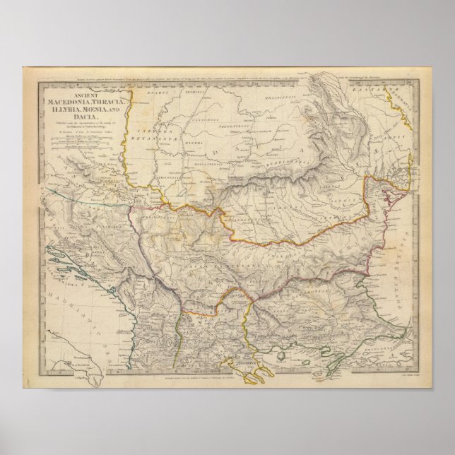 Ancient Makedonien, Thracia, Illyria Poster (Framsidan)