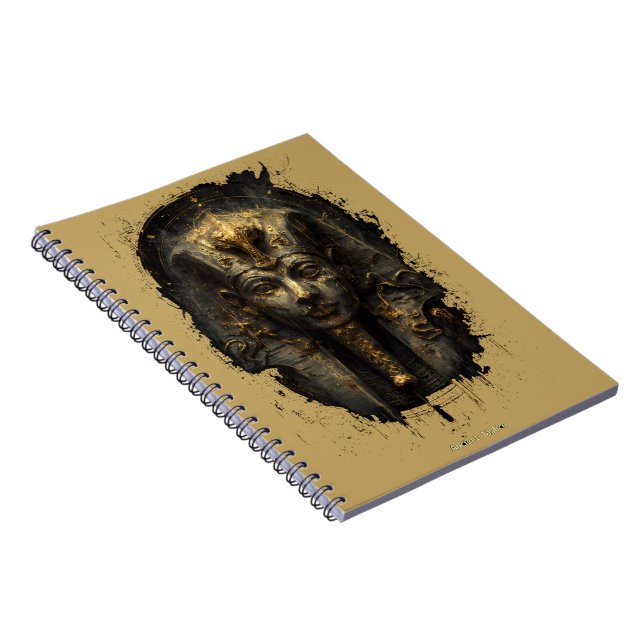 Ancient Malice Egyptian Pharaoh Black Anteckningsbok (Högra Sidan)