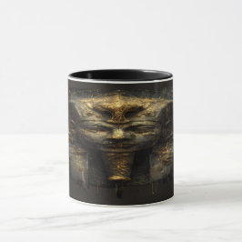 Ancient Malice Egyptian Pharaoh Black Gold Mugg
