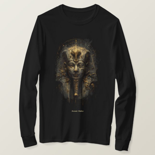 Ancient Malice Egyptian Pharaoh Long Sleeve Shirt T (Design framsida)
