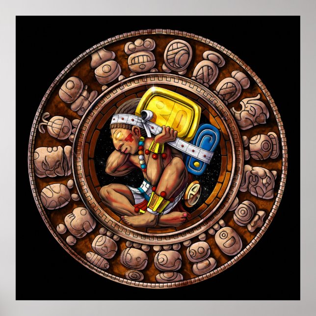 Ancient Mayan Calendar Poster (Framsidan)