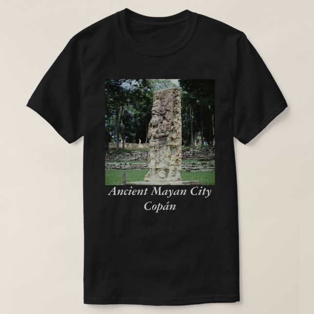 Ancient Mayan City Copan Honduras Archeological T-shirt (Design framsida)