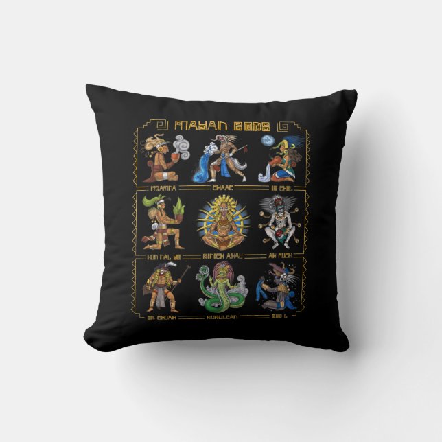 Ancient Mayan Gods Kudde (Framsida)