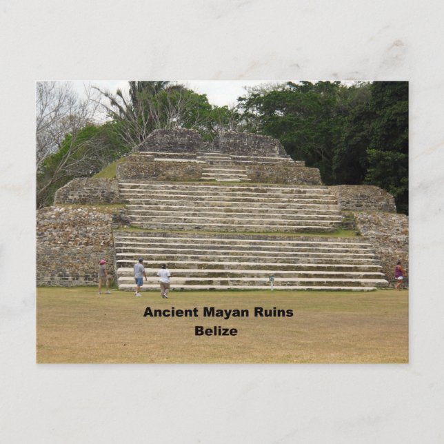 Ancient Mayan Ruins, Belize Vykort (Framsida)