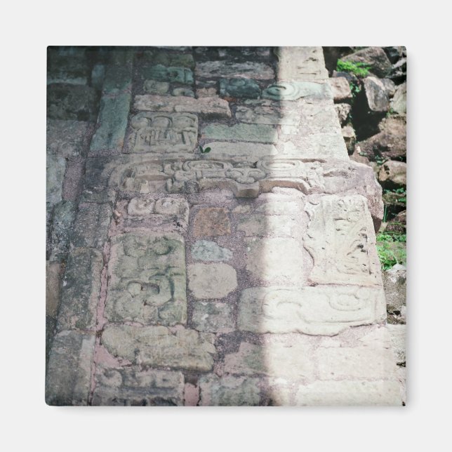 Ancient Mayan Ruins City of Copan Honduras Photo Magnet (Framsidan)