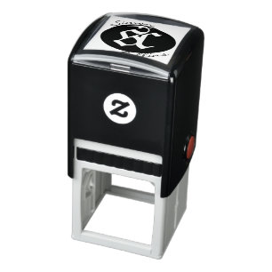 Ancient Medieval ExLibris Monogram och Namntecknin Självfärgande Stämpel