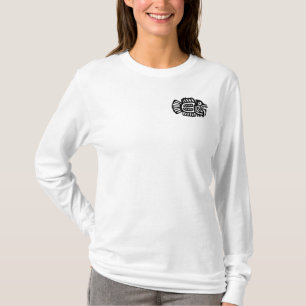 Ancient Mexican Fish Motif Hoody T-shirt