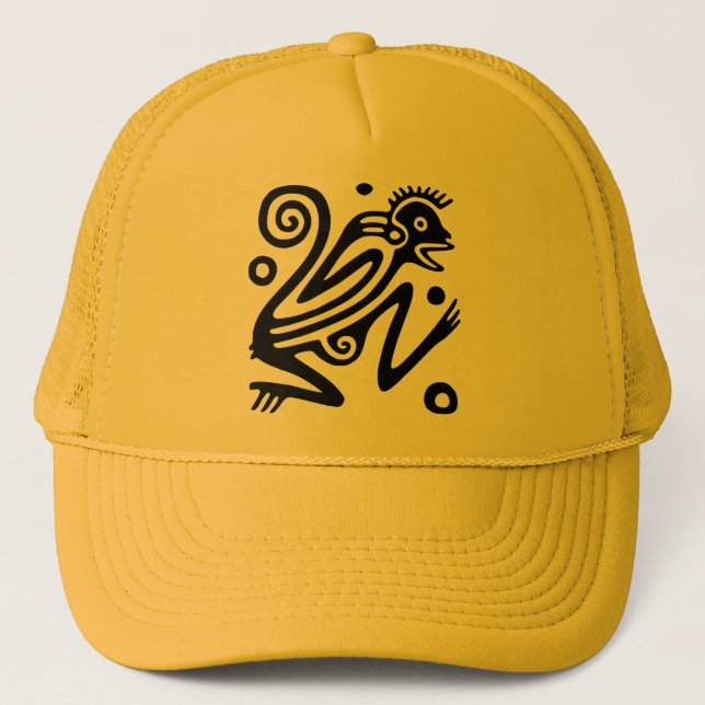 Ancient Mexican Motif Cap Truckerkeps (Framsida)