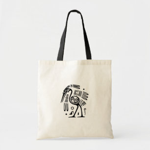Ancient Mexican Motif Tote Bag Tygkasse