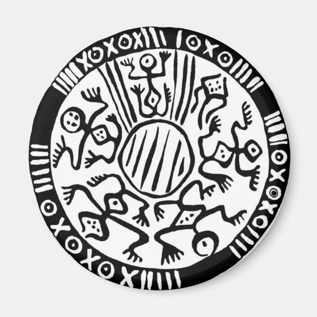 Ancient Mexikansk design - Magnet (Framsidan)