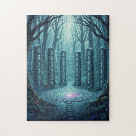 Ancient Mystical Runes Glowing Stone Puzzle - Celt Pussel