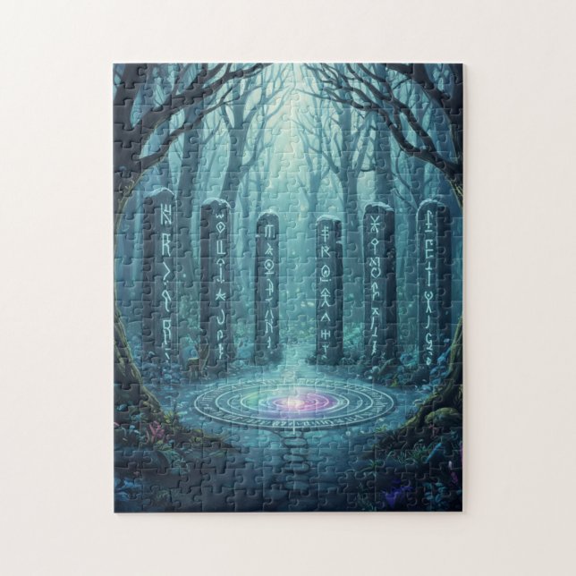 Ancient Mystical Runes Glowing Stone Puzzle - Celt Pussel (Vertikal)