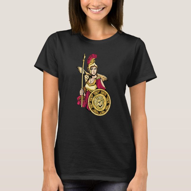 Ancient mythology fighter meduza t shirt (Framsida)