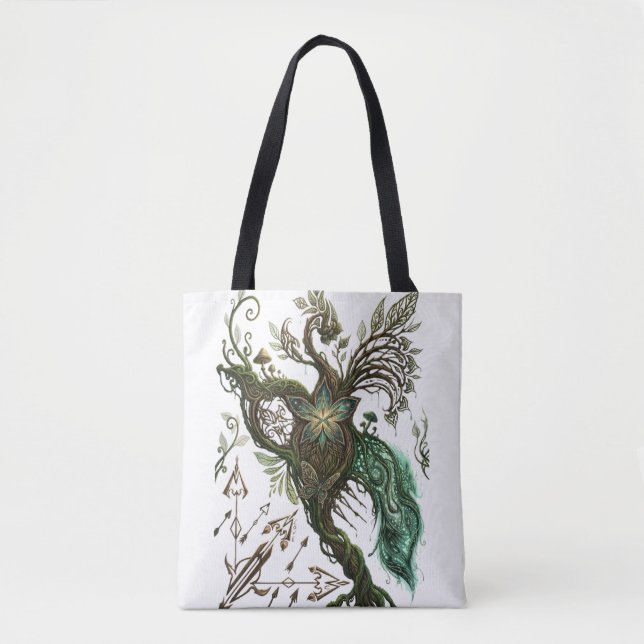 Ancient Nature Spirit Mythical 3D illustration Tygkasse (Framsida)