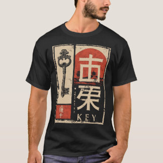 Ancient Nyckel japansk röd Sol-symbolkonst T Shirt