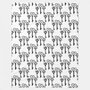 Ancient nycklar Fleece Blanket, stor