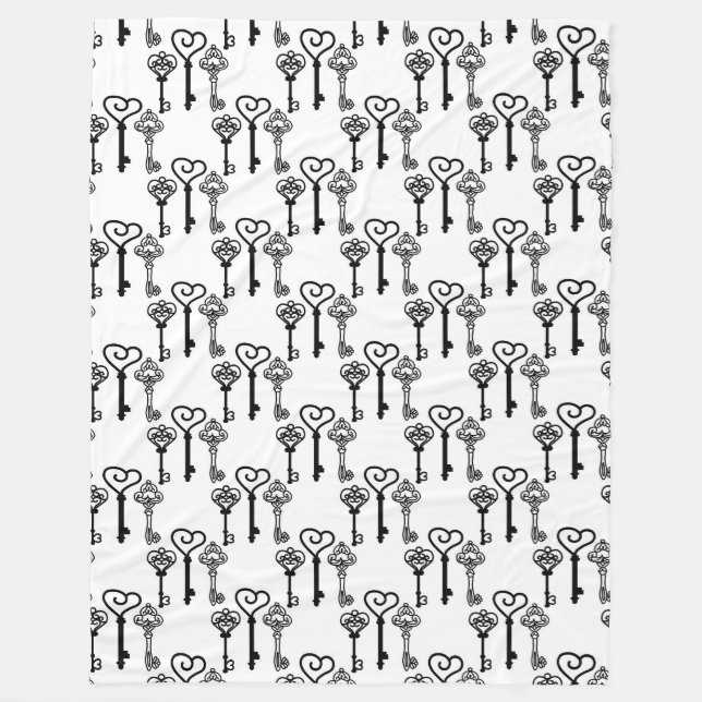 Ancient nycklar Fleece Blanket, stor (Framsidan)