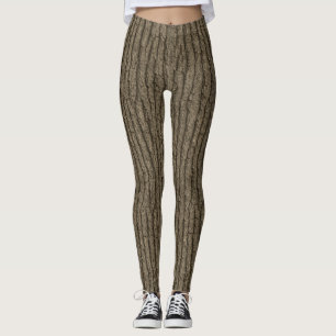 Ancient Oak Bark - Sömlös natur Struktur Leggings