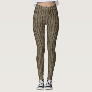 Ancient Oak Bark - Sömlös natur Struktur Leggings
