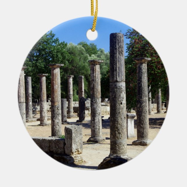 Ancient Olympia - Peloponnesese Julgransprydnad Keramik (Framsidan)