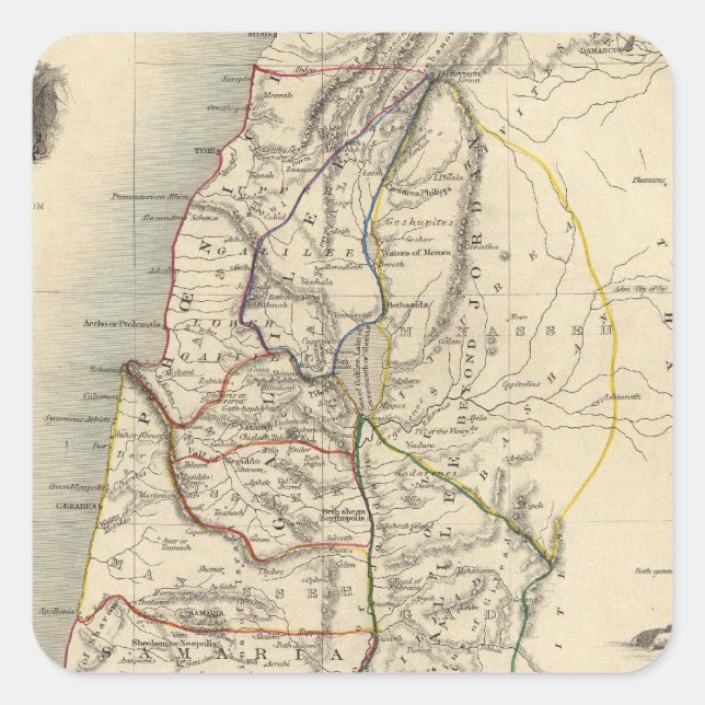Ancient Palestina Fyrkantigt Klistermärke (Framsida)