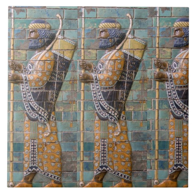 Ancient Persian Warrior  Kakelplatta (Framsidan)