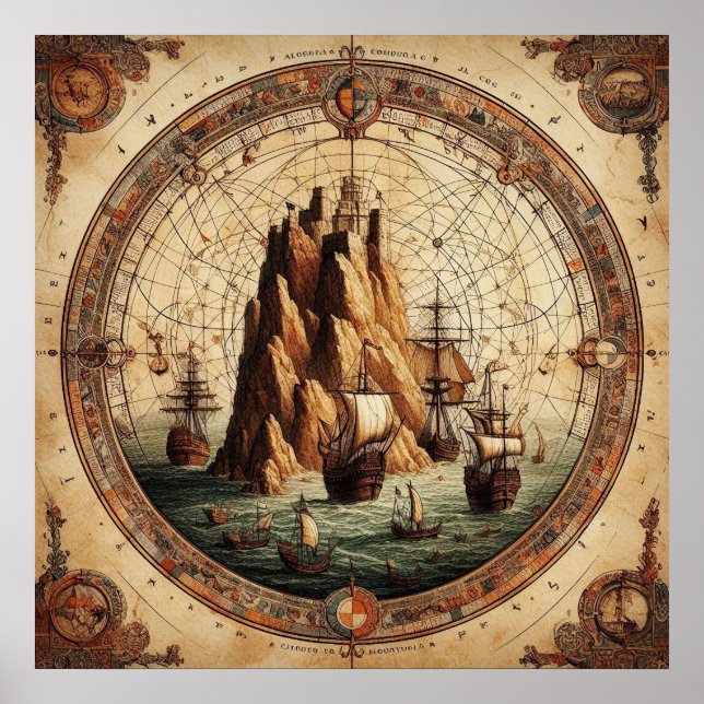 Ancient Portugal Fraktas Karta 1 Poster (Framsidan)