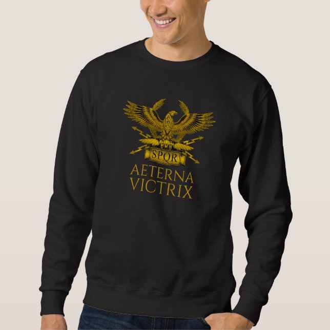 Ancient Rom Aeterna Victrix Roman Legionary Eag Lång Ärmad Tröja (Framsida)