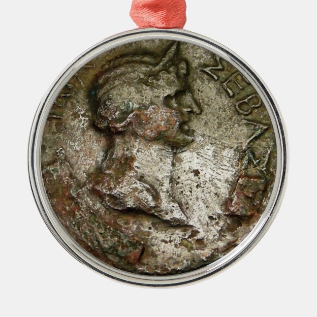 Ancient Roman Coin Julgransprydnad Metall (Framsidan)