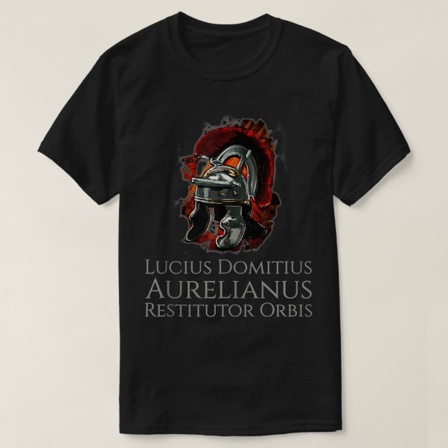 Ancient Roman Legionary Helmet  Aurelian  Restitut T Shirt (Design framsida)
