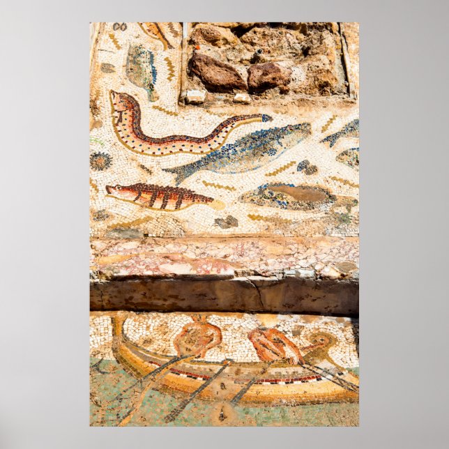 Ancient Roman Mosaic Poster (Framsidan)