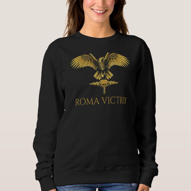 Ancient Roman Motto Roma Victrix Classic Latin T Shirt (Framsida)