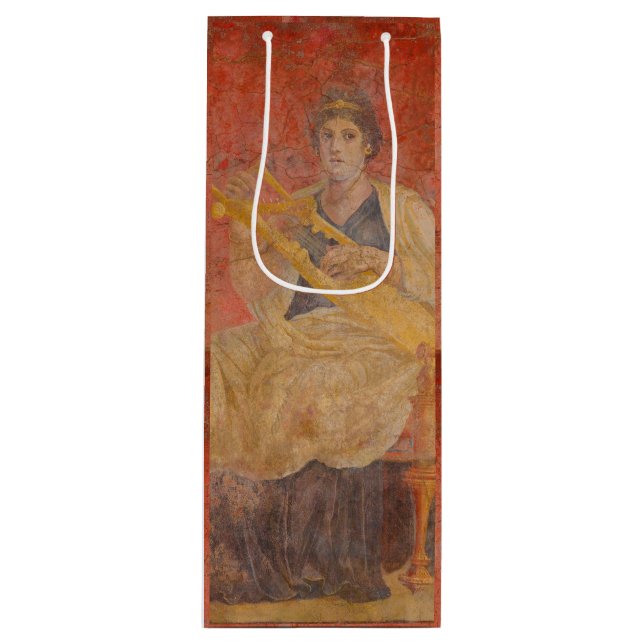 Ancient Roman Pompeii Grbor Fresco Musician Art (Framsidan)