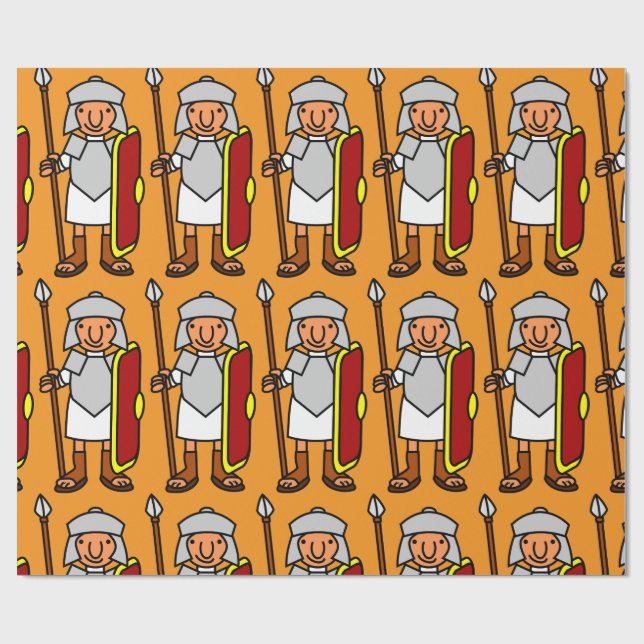 Ancient Rome Fun Roman Soldier   Gift  Presentpapper (Platt)