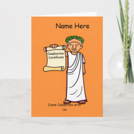 Ancient Rome Graduation Invitation Classical Rome Inbjudan