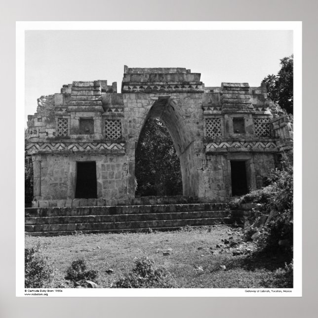 Ancient Ruins: Gateway to Labna, Yucatan, Mexiko Poster (Framsidan)