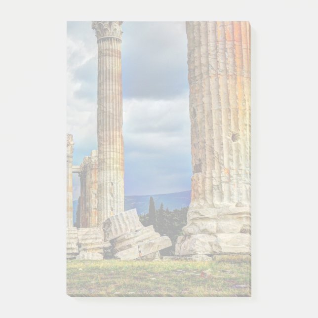 Ancient Ruins i Aten Grekland Post-it Block (Framsida)