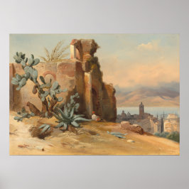 Ancient Ruins nära Messina - Rémond Fine Art Poster