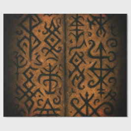 Ancient Runes & Mystic Symbols Presentpapper