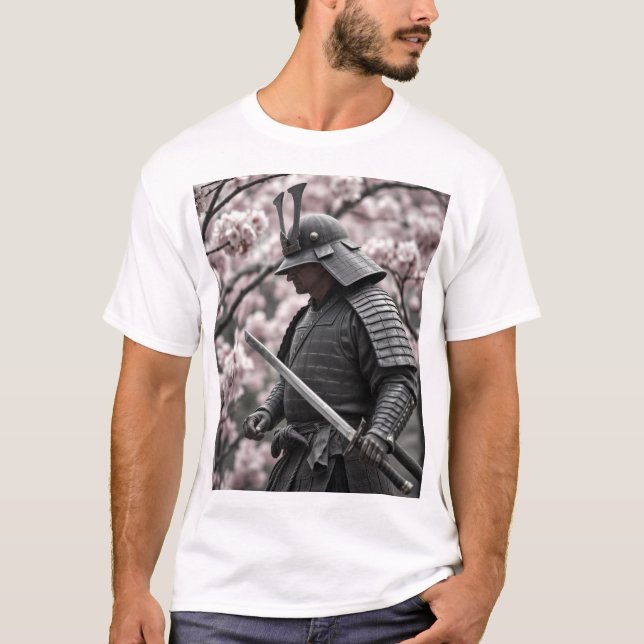 Ancient Samurai - en charkolsbelöning till Warrio T Shirt (Framsida)