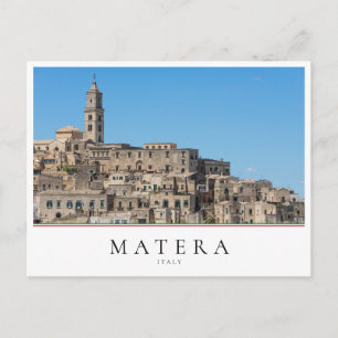 Ancient Sassi di Matera city i Italien Vykort