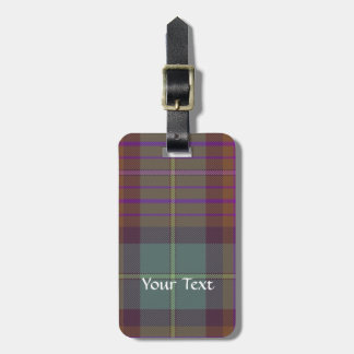 Ancient Scottish tartan Bagagebricka