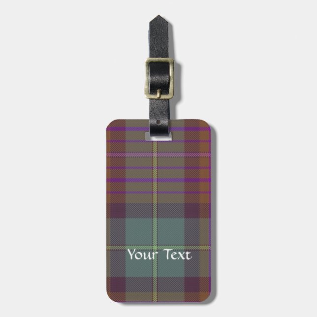 Ancient Scottish tartan Bagagebricka (Vertikal Framsida)