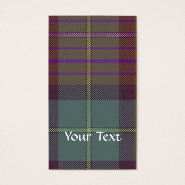 Ancient Scottish tartan Visitkort (Framsidan)