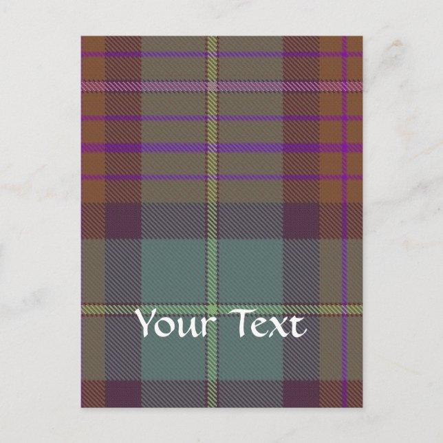 Ancient Scottish tartan Vykort (Framsida)