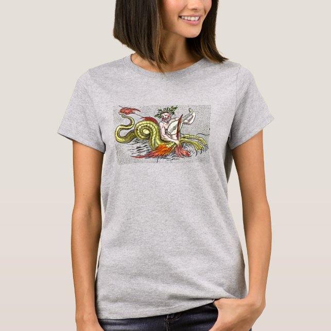 Ancient Sea Serpent Sång Tee Shirt (Framsida)
