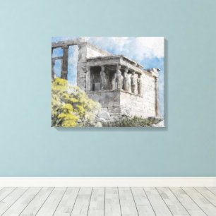 Ancient Sites Acropolis i Aten, Grekland Canvastryck