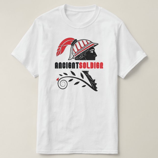 Ancient Soldier Warrior-Inspired T-Shirt (Design framsida)