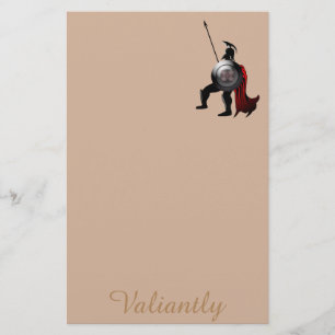 Ancient Spartan Warrior Brevpapper